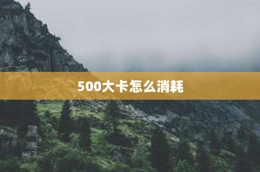 500大卡怎么消耗 连续跳绳500个消耗多少卡路里？