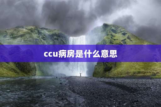 ccu病房是什么意思 ICU与CCU的区别？