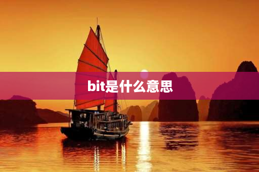 bit是什么意思 bit含义是什么？