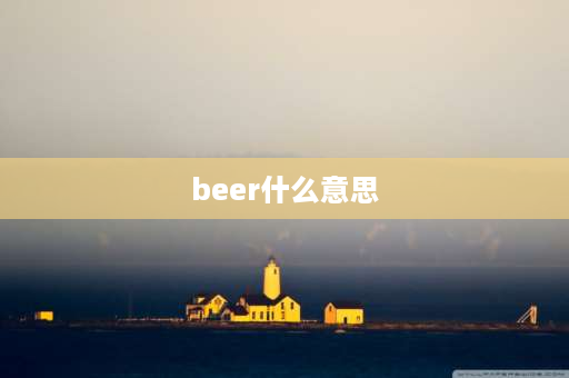 beer什么意思 liquor和beer啥区别？