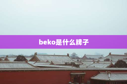 beko是什么牌子 beko什么牌子？