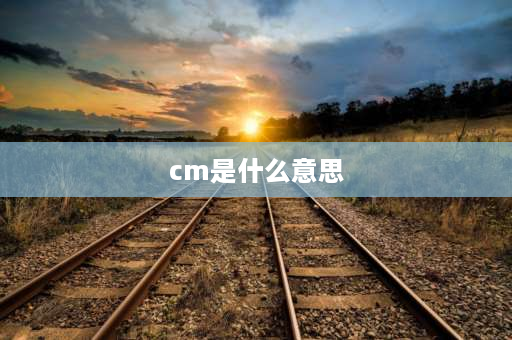 cm是什么意思 CM啥意思？