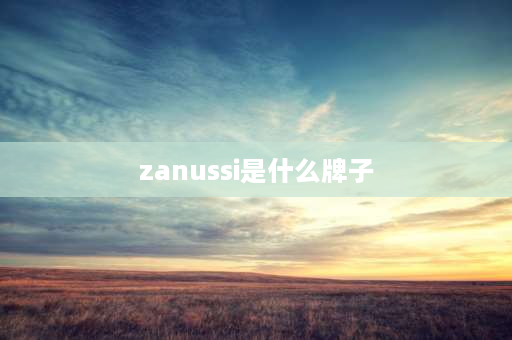 zanussi是什么牌子 zanussi是什么牌子洗衣机？