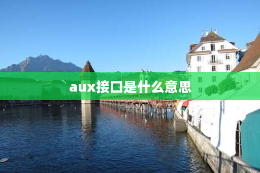 aux接口是什么意思 AUX是什么意思呢？