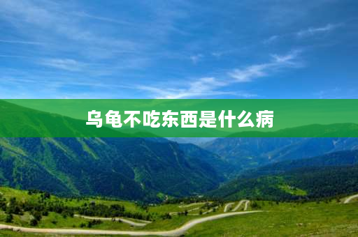 乌龟不吃东西是什么病 乌龟为什么会不吃东西？