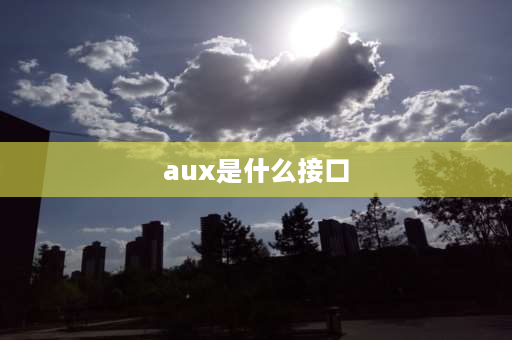 aux是什么接口 aux对应什么接口？