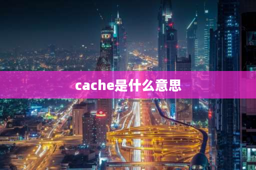 cache是什么意思 cache的中文意思？