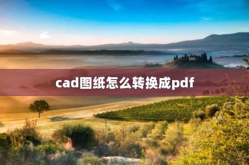 cad图纸怎么转换成pdf cad图纸中怎样将部分图纸转成pdf？