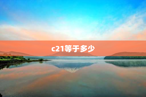 c21等于多少 互联网上c21是什么意思？