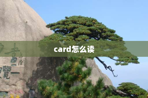 card怎么读 postcards怎么读？