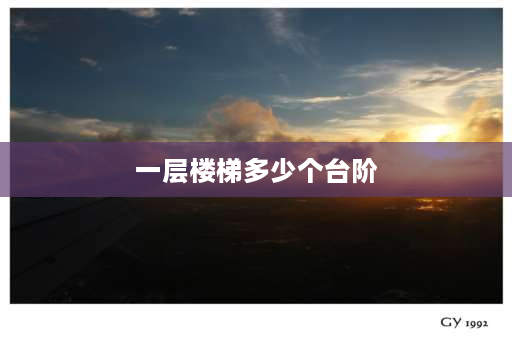 一层楼梯多少个台阶 住宅楼一层多少个楼梯踏步？