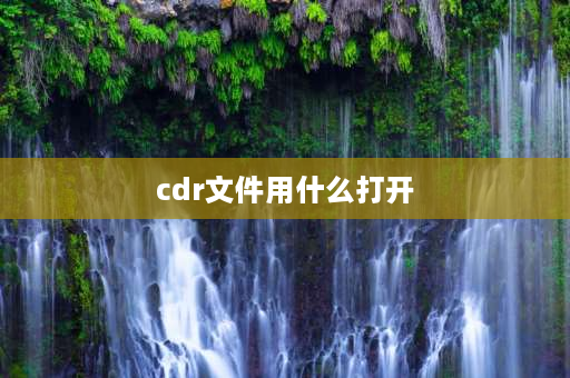 cdr文件用什么打开 cdr文件是什么，怎么打开cdr文件？