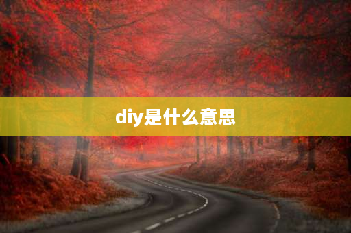 diy是什么意思 DIY是什么意思？