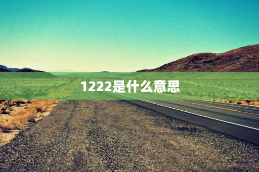 1222是什么意思 1222有什么特殊意思？