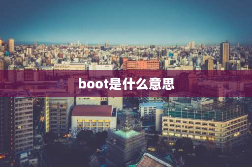 boot是什么意思 boot灯亮是什么意思？