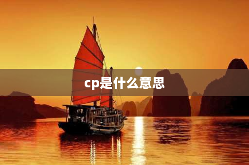 cp是什么意思 CP是什么意思？