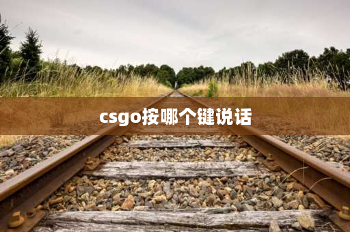 csgo按哪个键说话 csgo2按键说话怎么调？