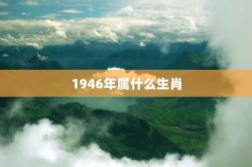 1946年属什么生肖 四五年生人属什么？