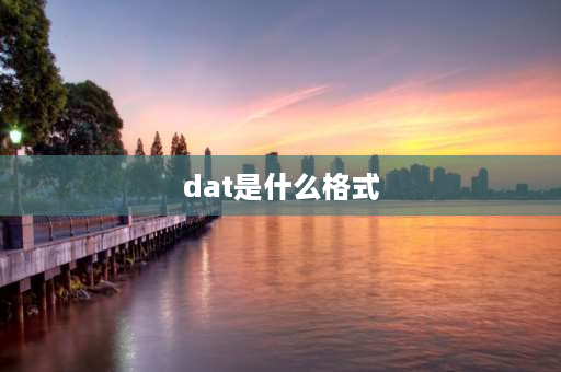 dat是什么格式 dat文件格式？