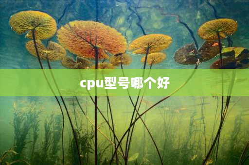 cpu型号哪个好 cpu各代型号？