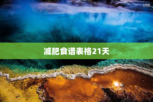 减肥食谱表格21天 薄荷健康21天食谱明细？