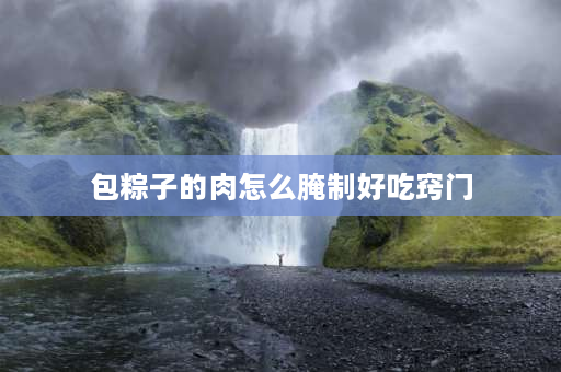 包粽子的肉怎么腌制好吃窍门 粽子新鲜肉怎么腌制？