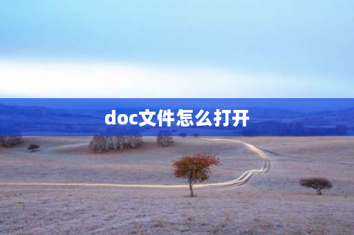 doc文件怎么打开 word文档后缀docx怎么显示？