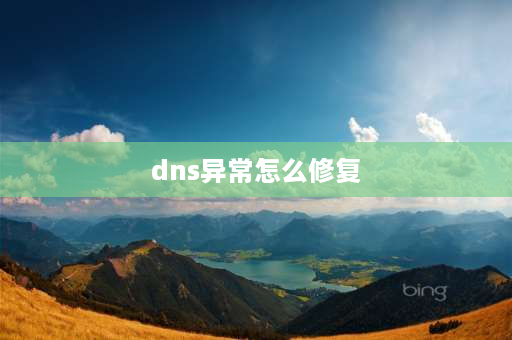 dns异常怎么修复 dns服务器不可用解决方法？