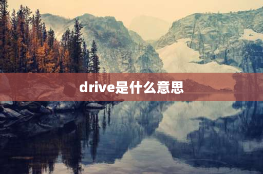 drive是什么意思 drive在体育英语中是什么意思？