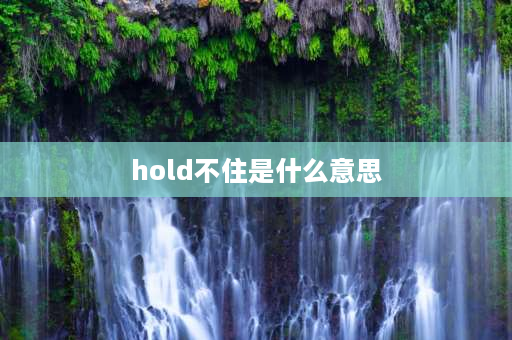 hold不住是什么意思 什么叫hold得住？