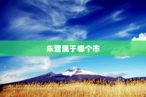 东营属于哪个市 东营原来属于哪个市？