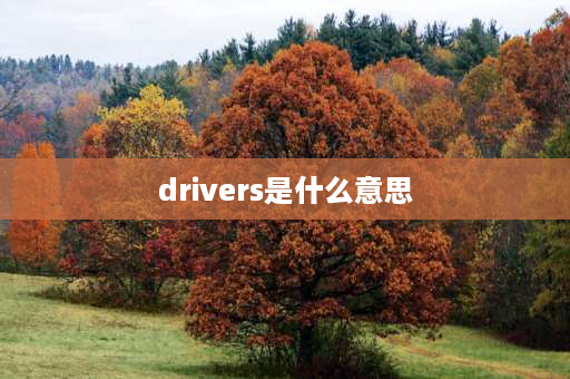 drivers是什么意思 win10driver是什么？