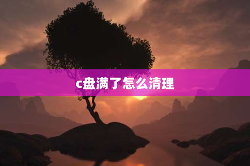 c盘满了怎么清理 清理C盘的四步方法？