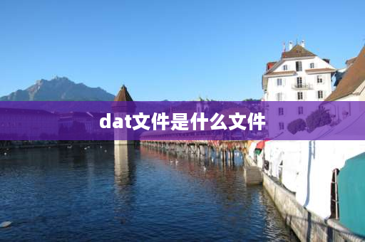 dat文件是什么文件 dat文件是什么格式？