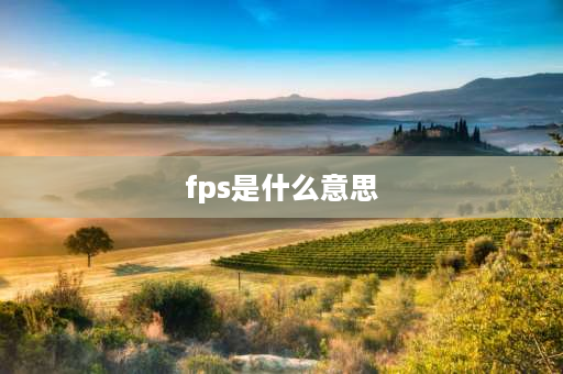 fps是什么意思 Fps代表什么意思？