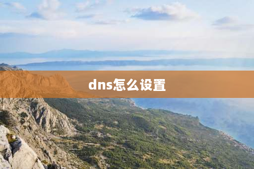 dns怎么设置 网络dns设置？