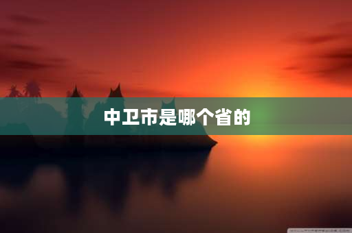 中卫市是哪个省的 中卫市在黄河的中游还是下游？