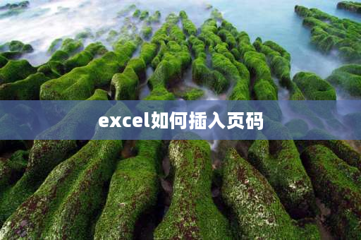 excel如何插入页码 EXCEL怎么插入页码？