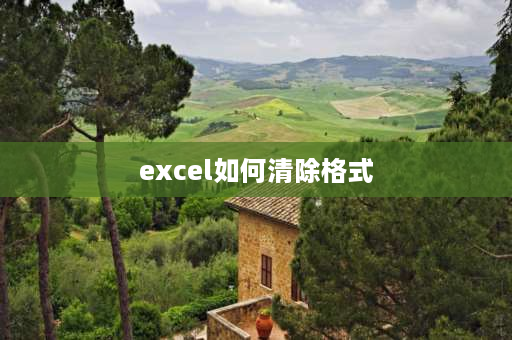 excel如何清除格式 一个赛尔电子表格如何清除格式？