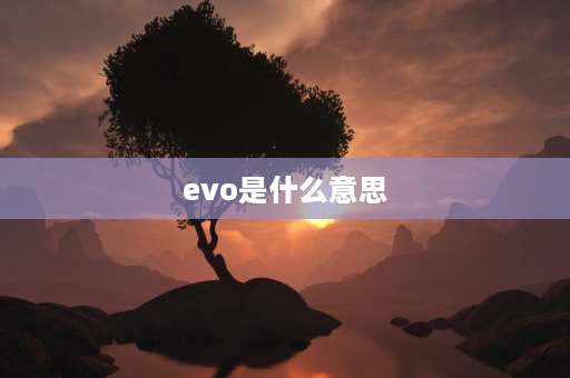 evo是什么意思 evo网络上是啥意思？