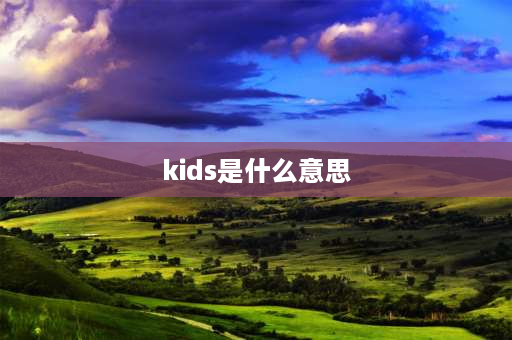 kids是什么意思 kids和baby哪个大？