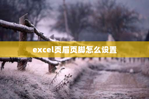 excel页眉页脚怎么设置 如何在excel中设置页眉页脚？