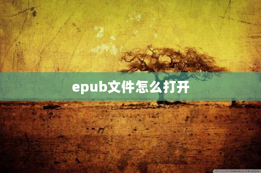 epub文件怎么打开 手机上的epub格式文件用什么软件打开？