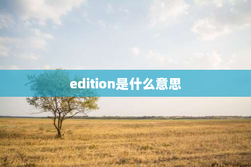 edition是什么意思 grand edition区别？