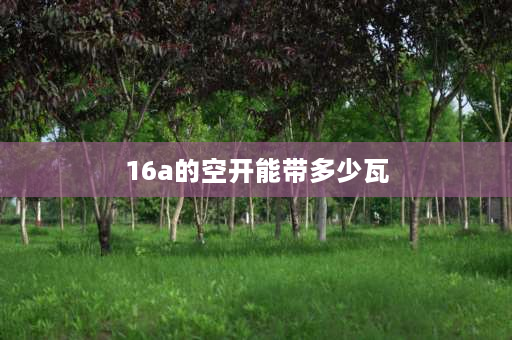 16a的空开能带多少瓦 16a空气开关能承受多大功率？