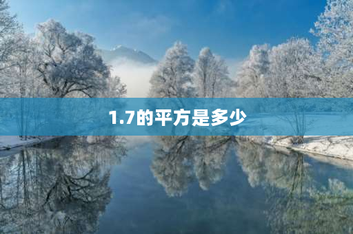 1.7的平方是多少 1.7的平方等于多少？