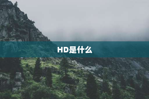 HD是什么 hd是什么意思？