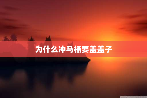 为什么冲马桶要盖盖子 冲马桶的时候为什么要把马桶盖盖上？