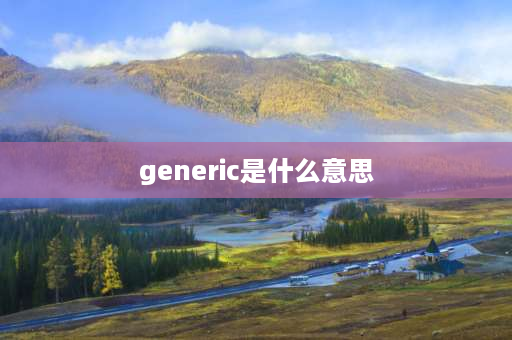 generic是什么意思 generic作名词是什么意思？