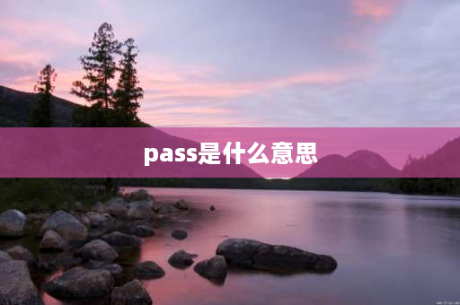 pass是什么意思 pass有传递的意思吗？